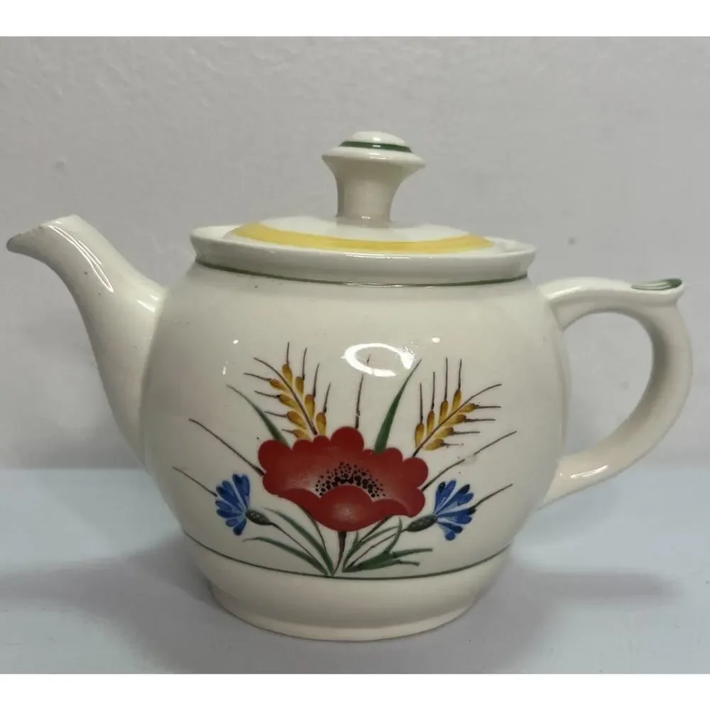 Arabia of Finland Small Teapot Floral MCM Vintage